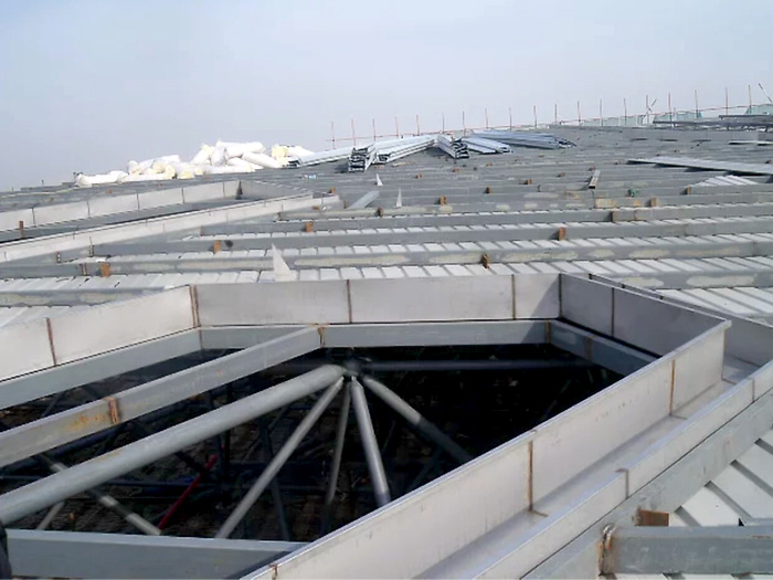 广安安吉县体育馆网架